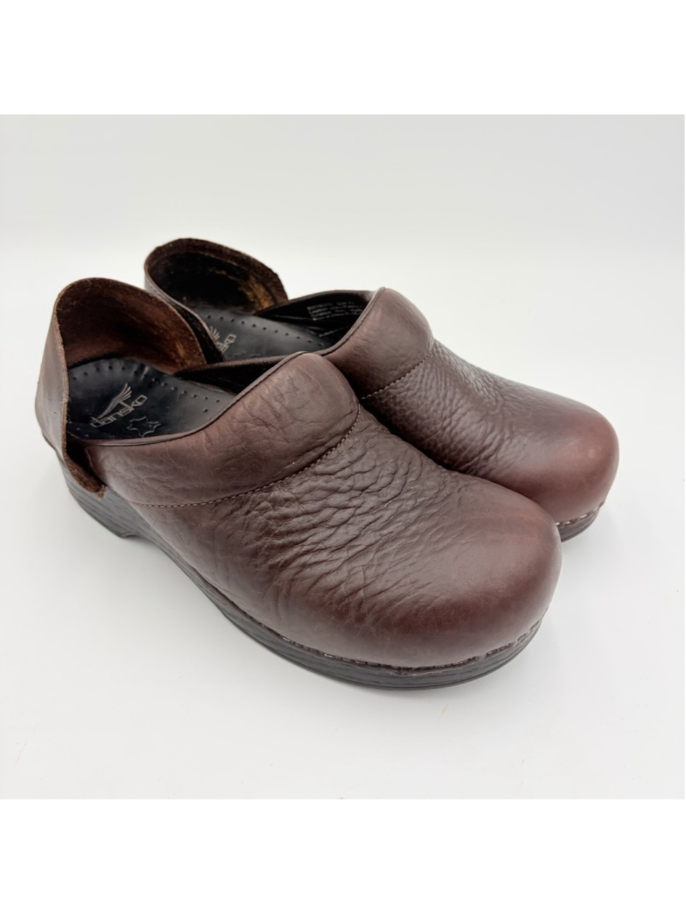 DANSKO Brown Leather Open Back Clogs Women’s EU 42 Slip On 550780278